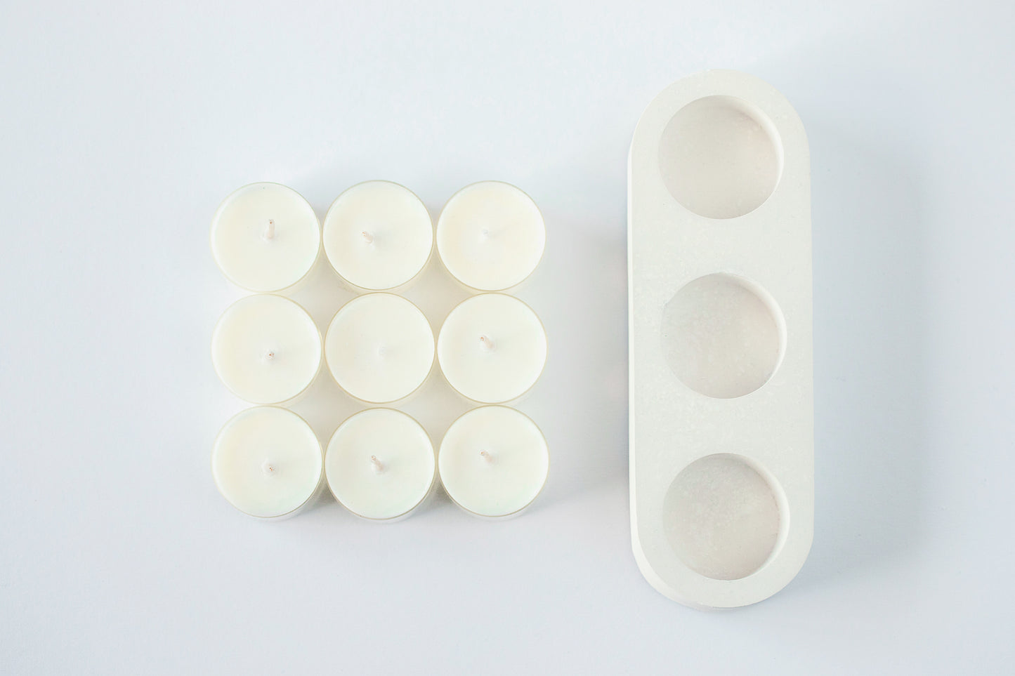 Candle Fragrances Sample Pack - Tea Candle Set of 8 - Scented Coconut Wax Tea Candles