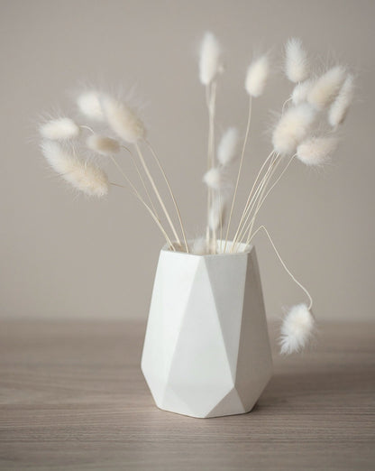 Diamond Shape Vase for Dry Flowers - Flower Pot Home Decor, Housewarming Gift
