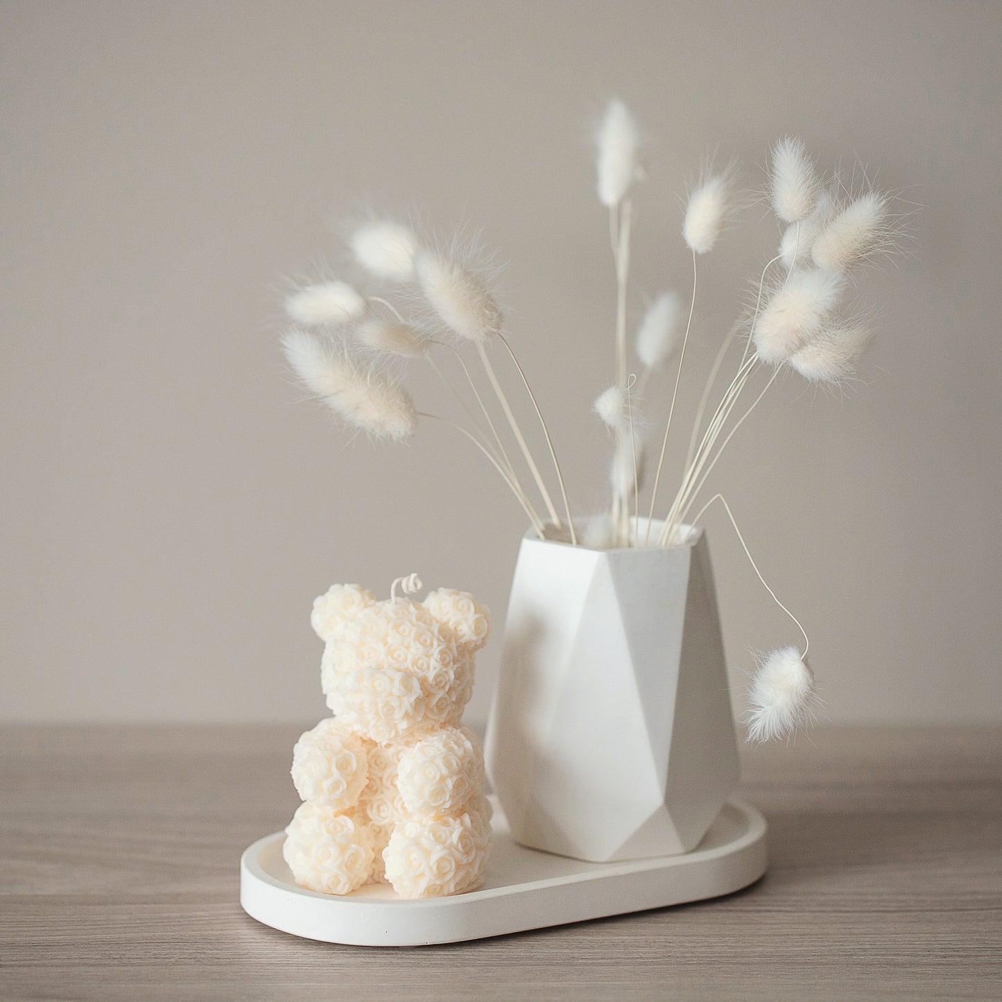 Diamond Shape Vase for Dry Flowers - Flower Pot Home Decor, Housewarming Gift