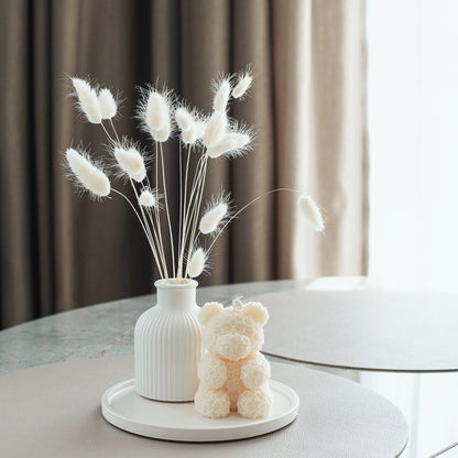 Teddy Bear Scented Candle - Rose Bear Pillar Candle, Cute Gift Idea, Decorative Candle