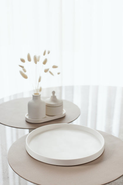 Large Round Gypsum Tray for Perfume Home Fragrances Candles Vase Luxury Home decor Gift for Everyone Home