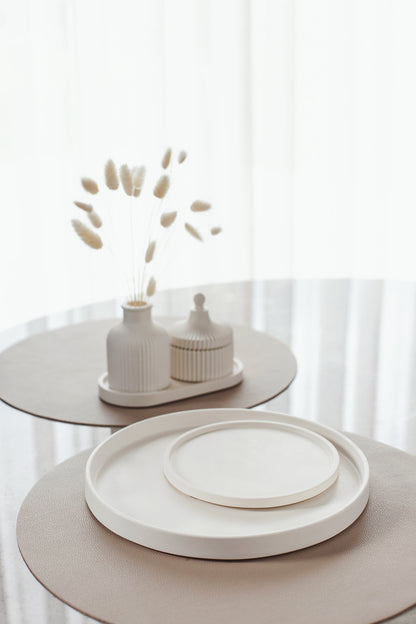 Large Round Gypsum Tray for Perfume Home Fragrances Candles Vase Luxury Home decor Gift for Everyone Home