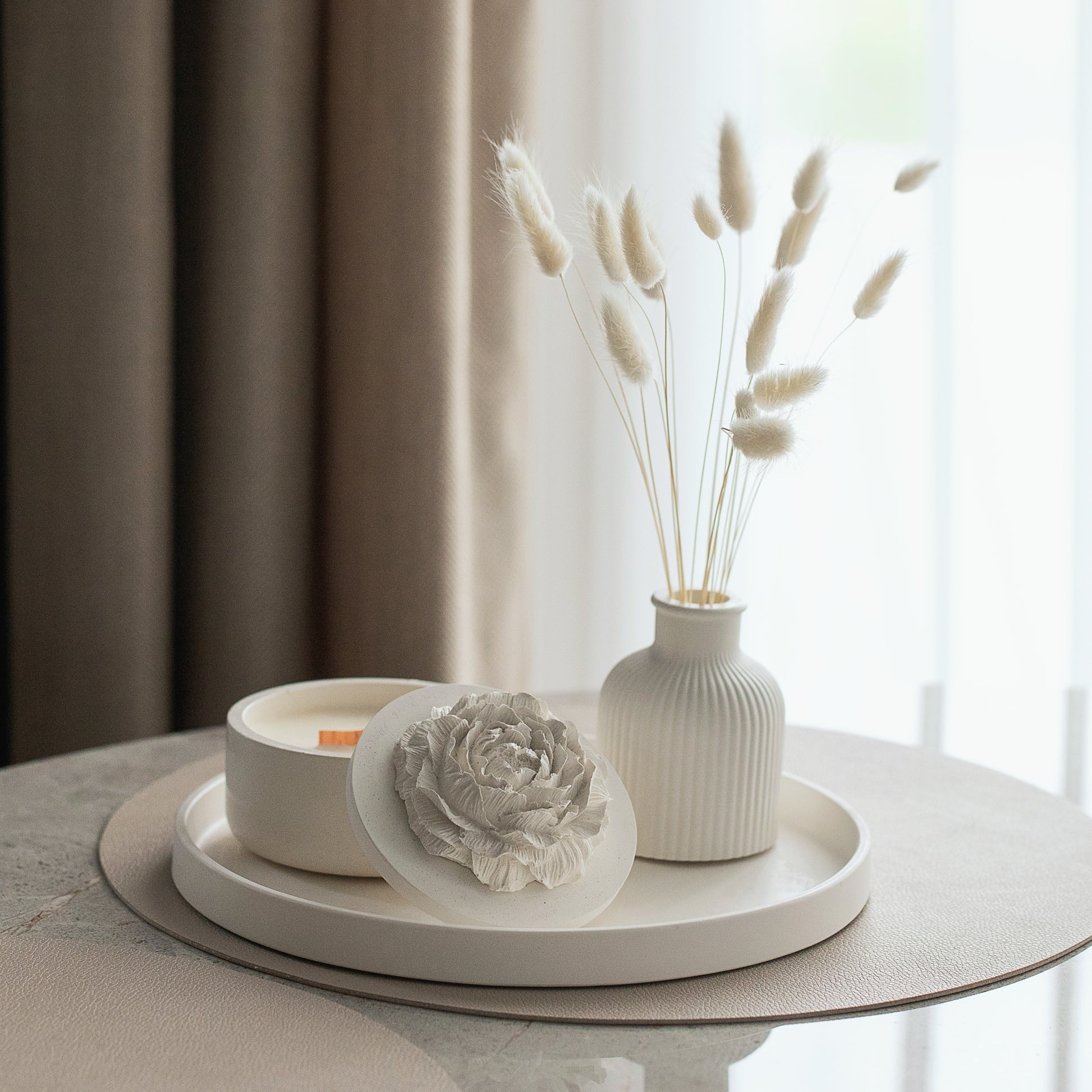 žvakės ir gipso rinkinys