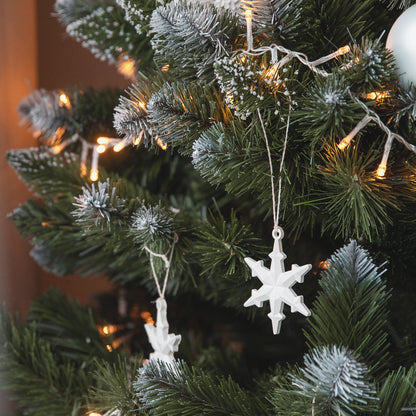 Snowflake Ornament Elegant Christmas Tree Decoration & Thoughtful Gift Idea (Set of 8)