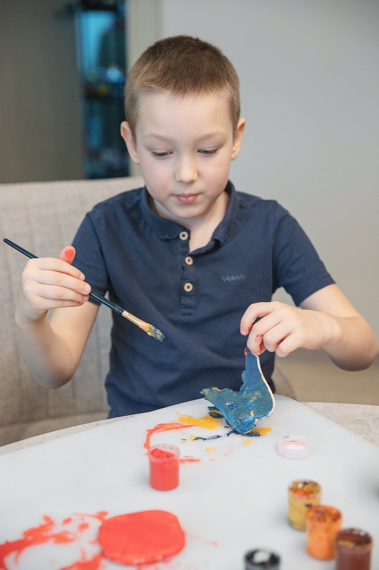 Horse Ornament – Christmas Tree Decoration Thank You Gift or Christening Invitation - Engravable Gypsum decor element - Pack of 6