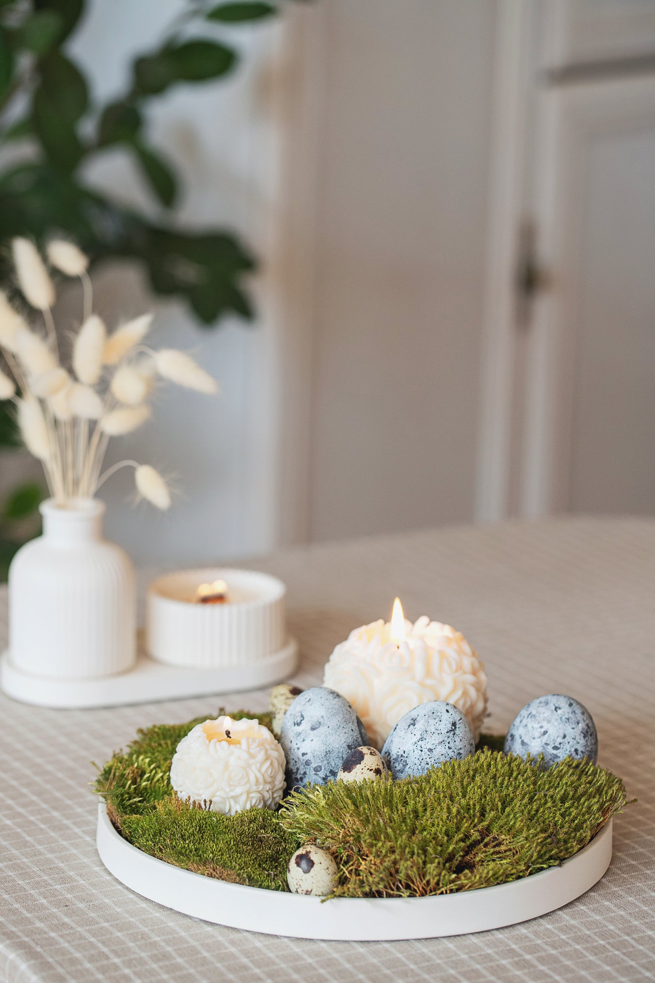 Large Round Gypsum Tray for Perfume Home Fragrances Candles Vase Luxury Home decor Gift for Everyone Home