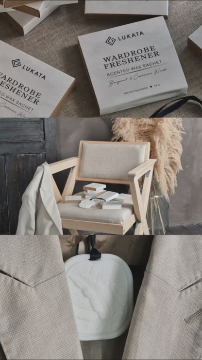Long-lasting wardrobe fragrance – scented wax air freshener for wardrobes, drawers, and small spaces (up to 6 months)